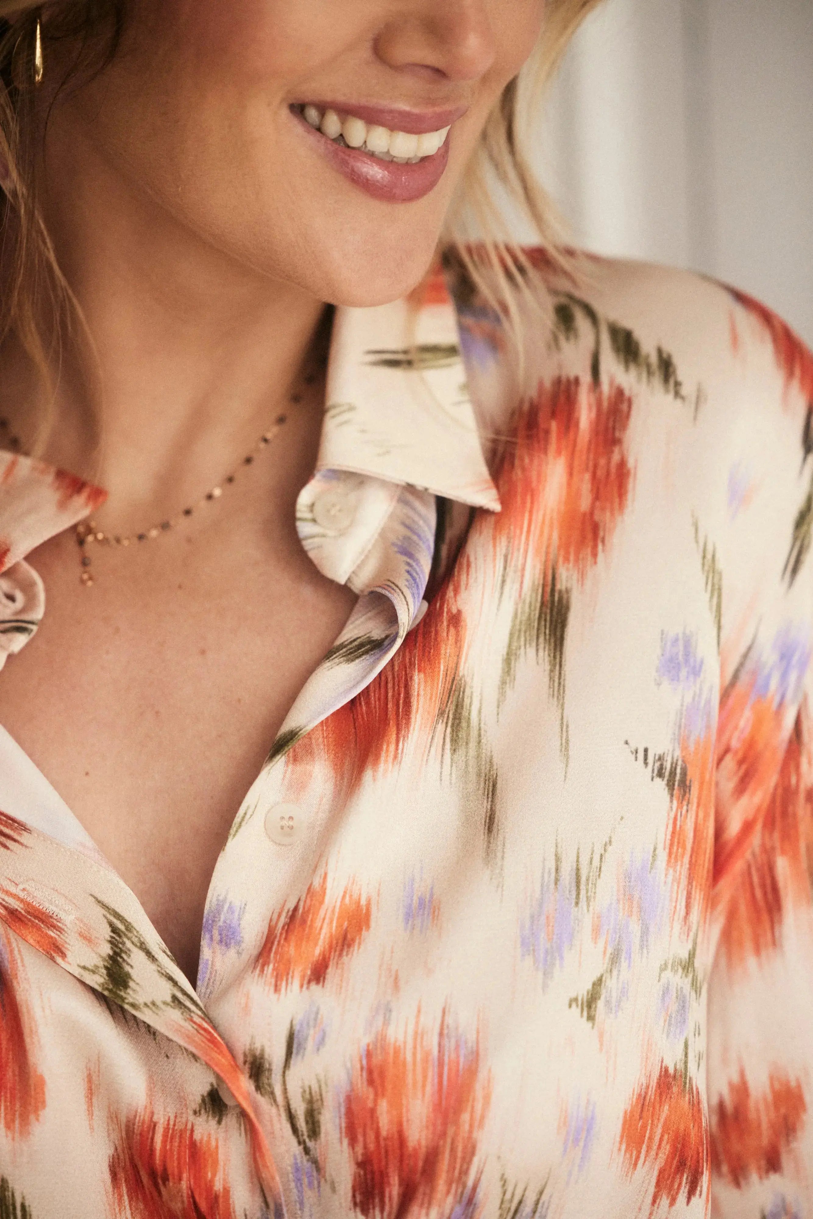 PAUEME I Chemise I Chemise Cécile - Imp Camelia