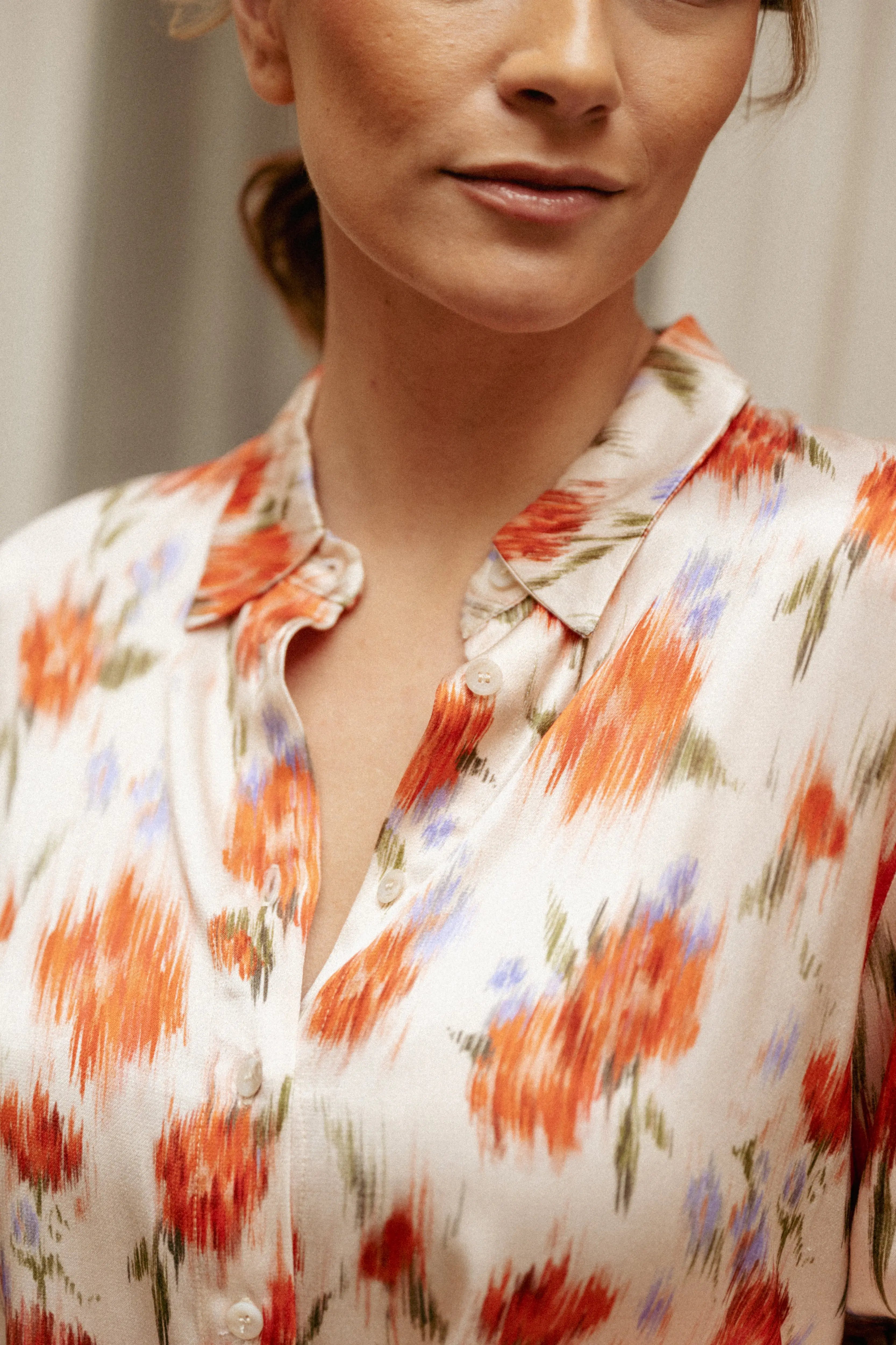 PAUEME I Chemise I Chemise Cécile - Imp Camelia