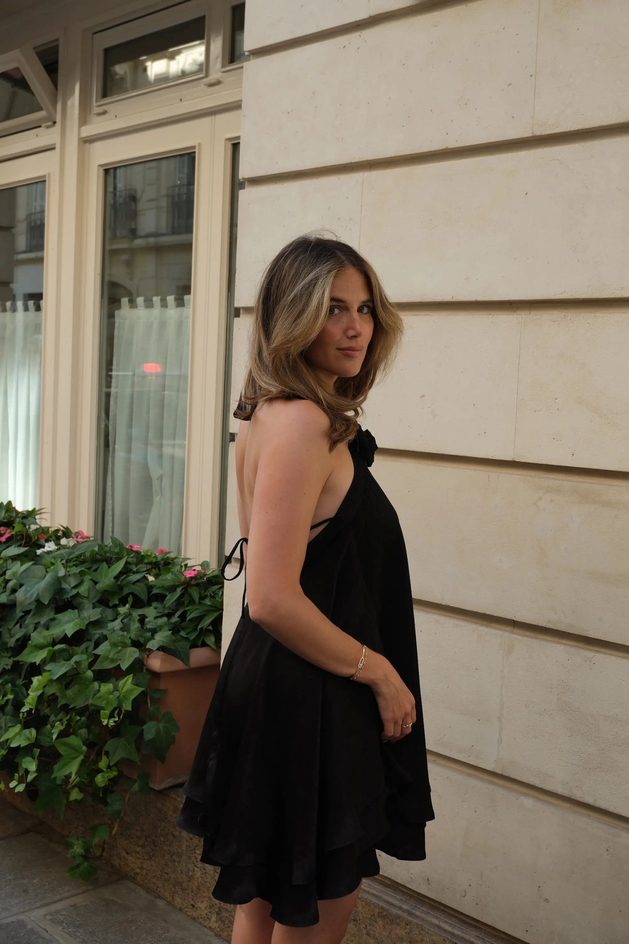 PAUEME I Robe I Robe Flora - Noire