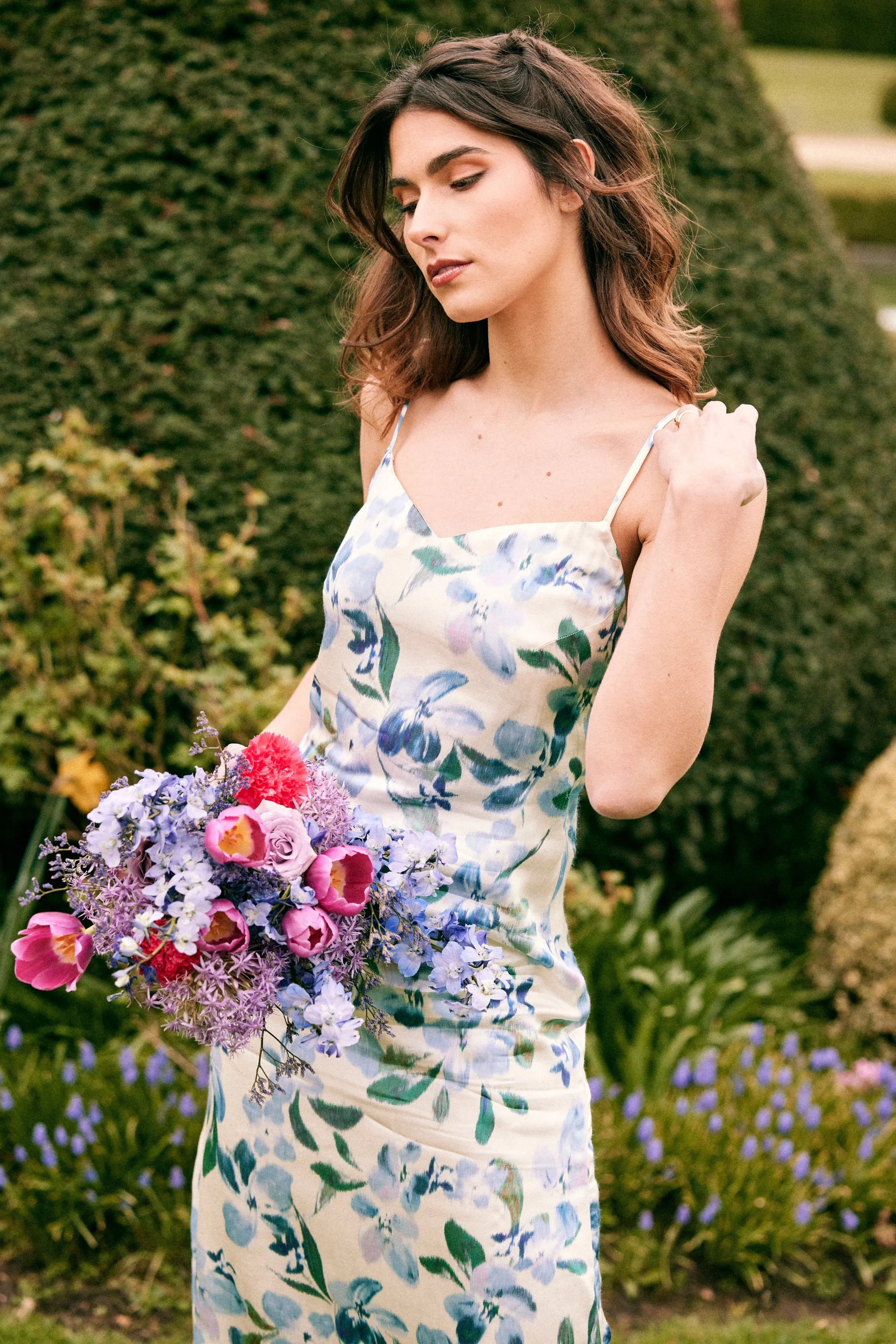 PAUEME I ROBE I Robe Manuela - Fleurs bleues