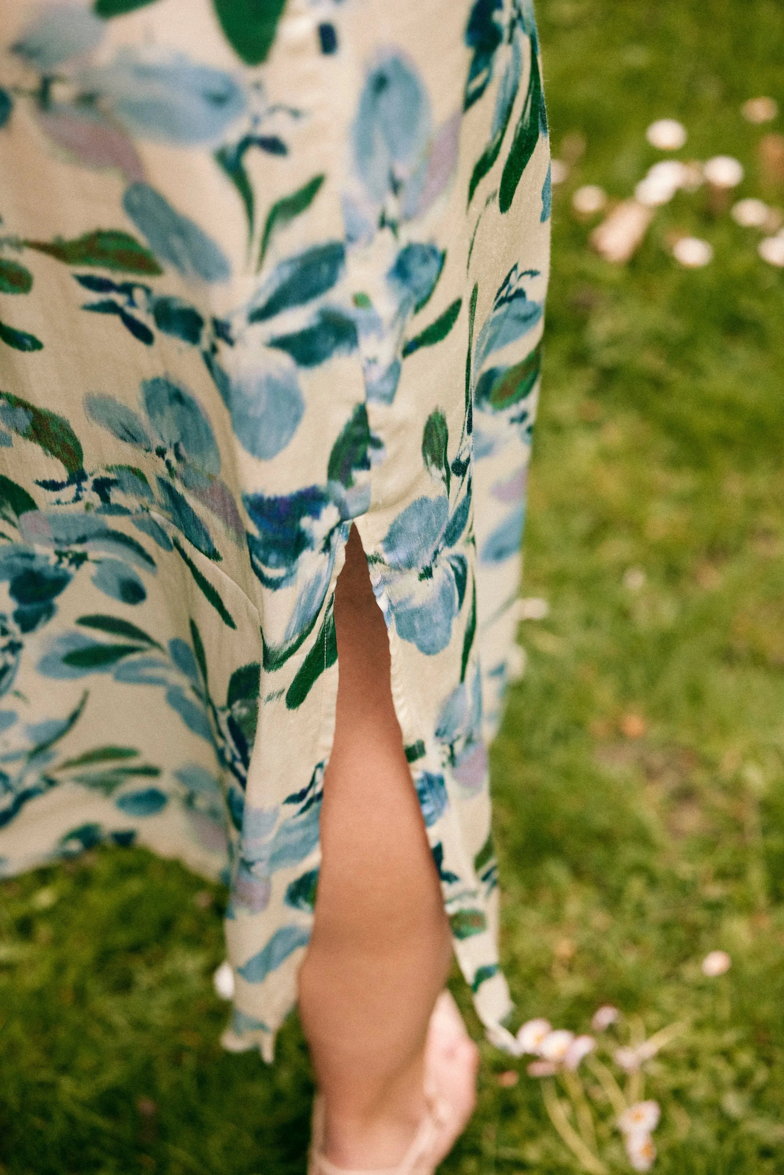 PAUEME I ROBE I Robe Manuela - Fleurs bleues