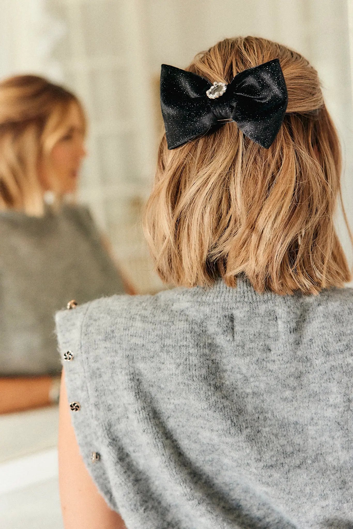 PAUEME I ACCESSOIRES I Barrette - Velours noir