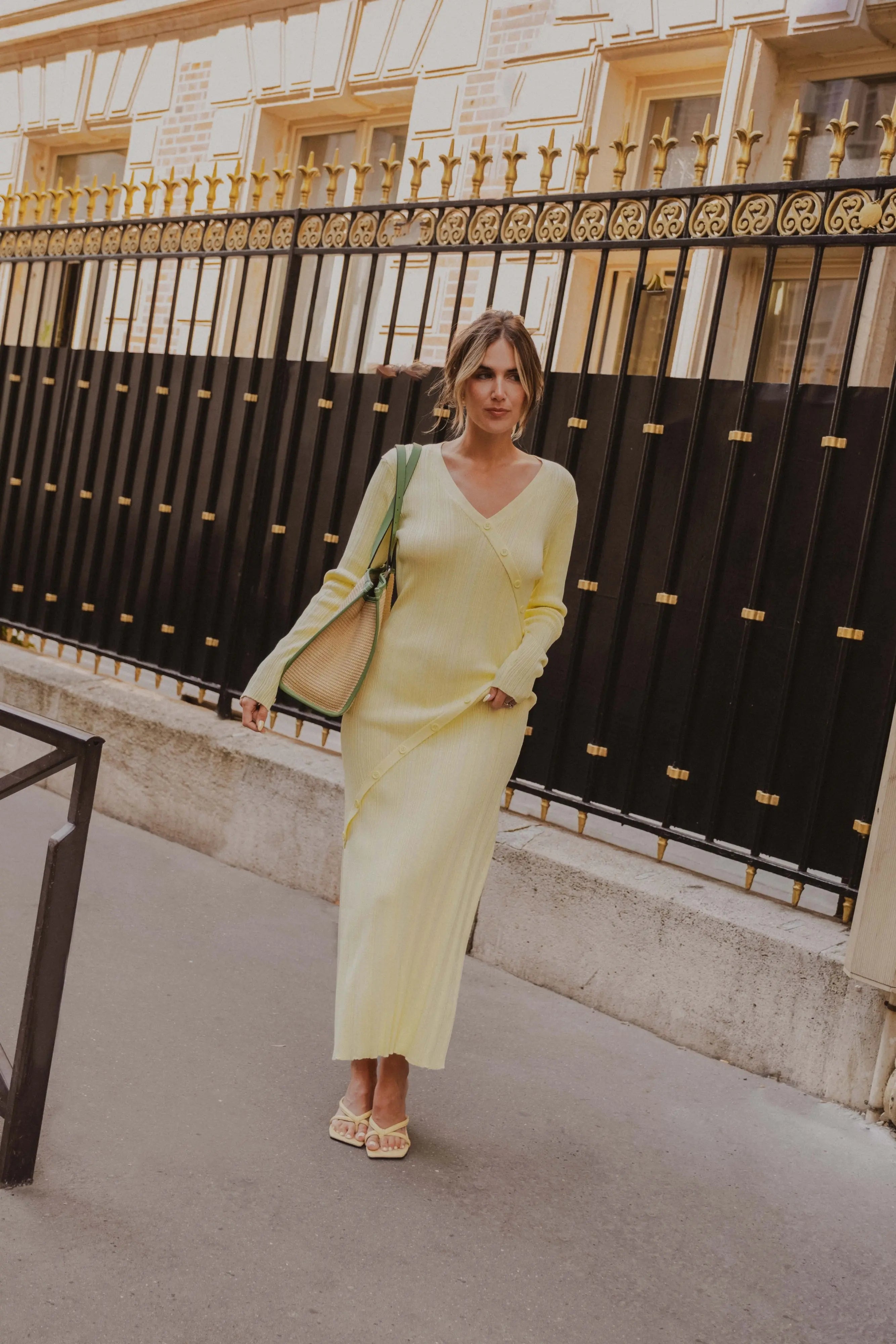 PAUEME I Robe Longue I Robe longue Amaya - Jaune