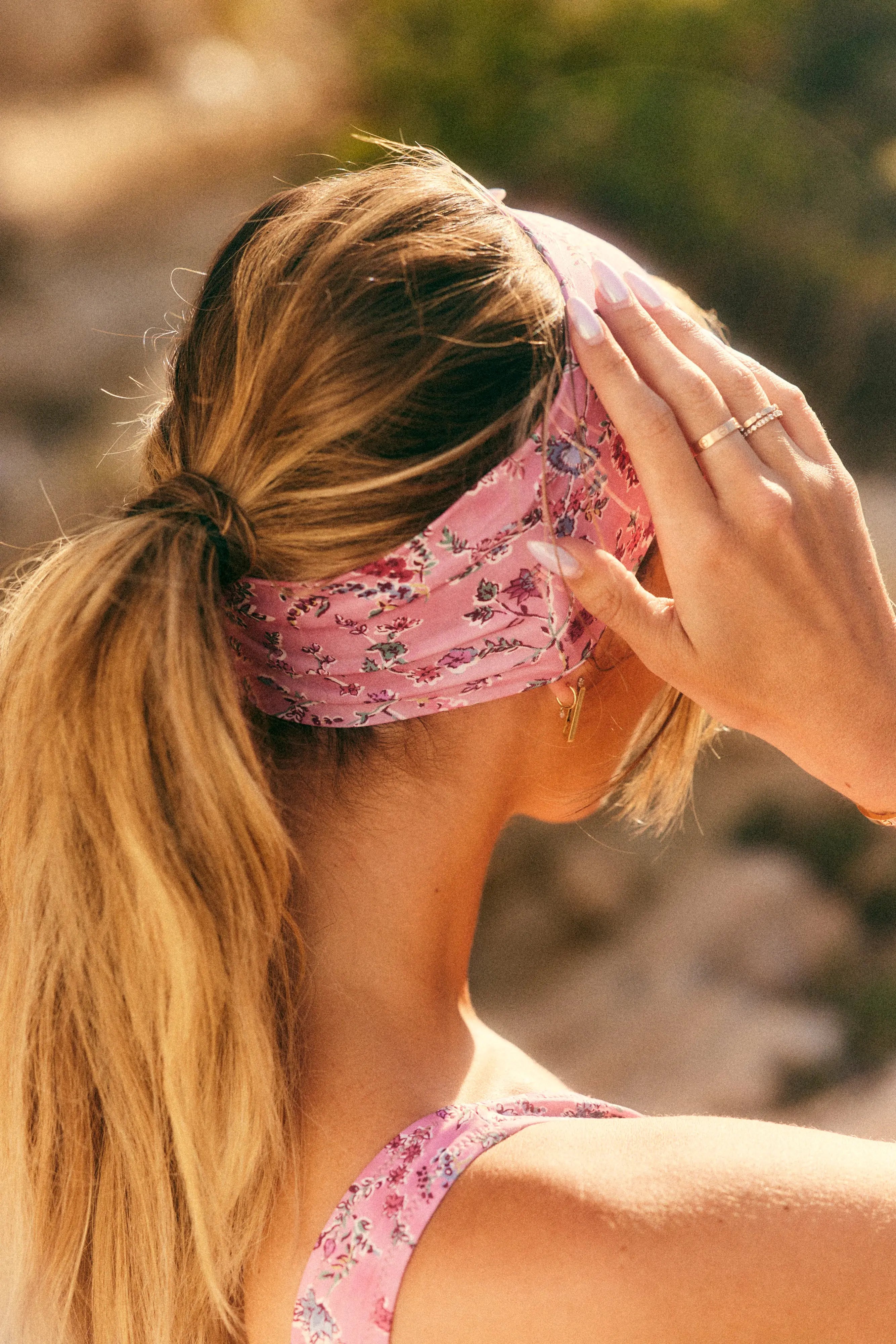 PAUEME I Swimwear I Bandeau Noto - Rose imp Fleurs BellaRosa