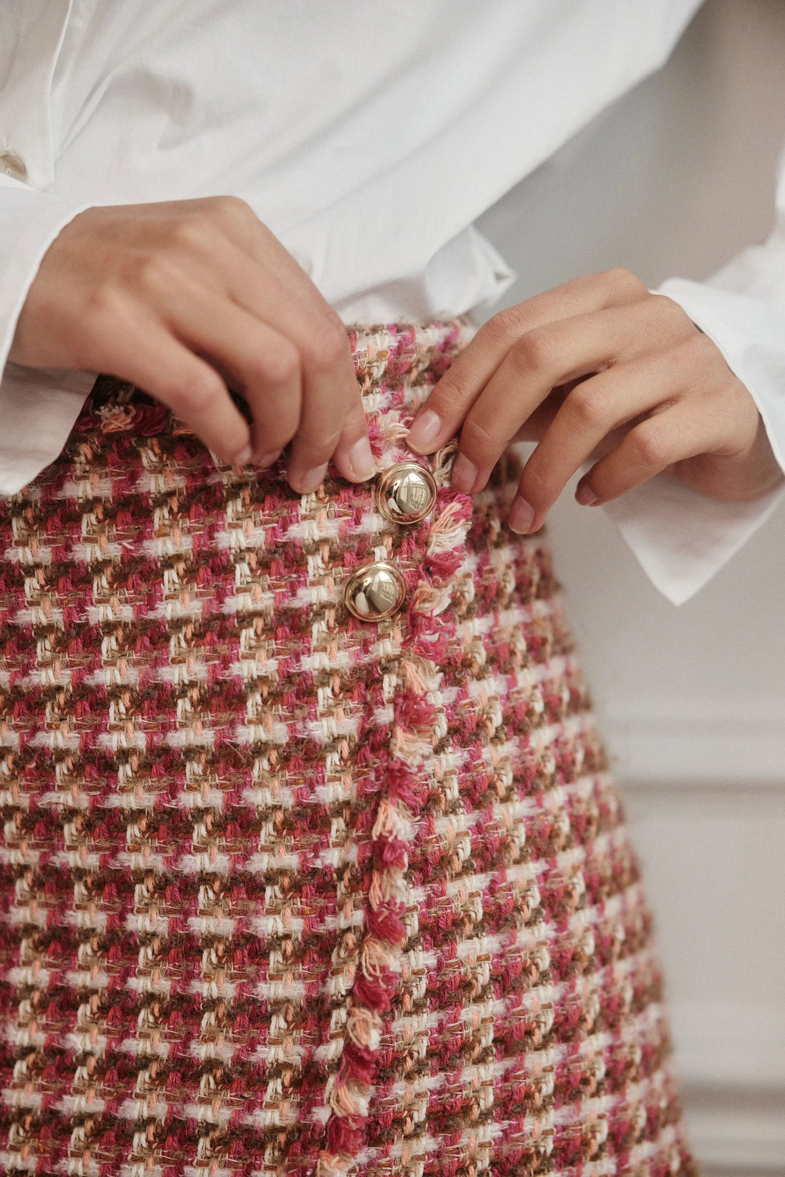 PAUEME I JUPE I Jupe Judith - Tweed brun