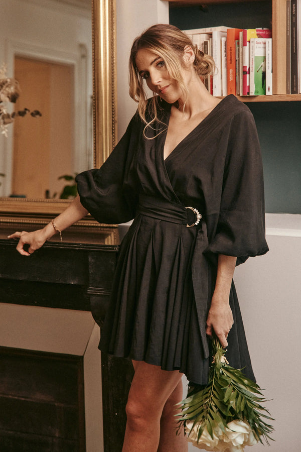 PAUEME I ROBE I Robe Suzanne - Noir