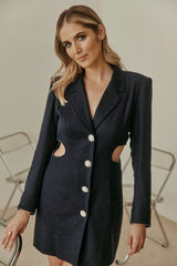 PAUEME I ROBE I Robe blazer Marine - Navy